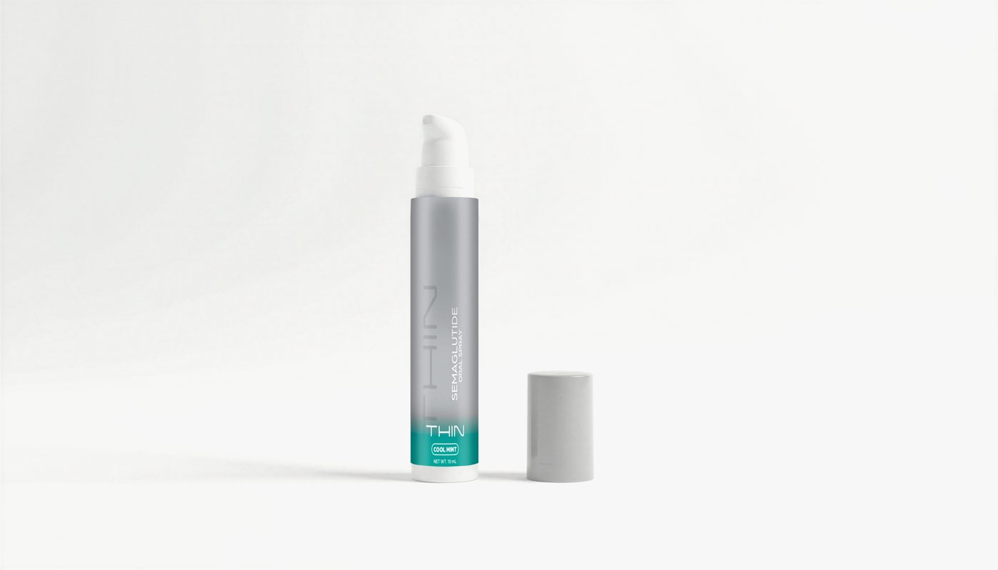 THIN semaglutide 7.2mg oral spray bottle